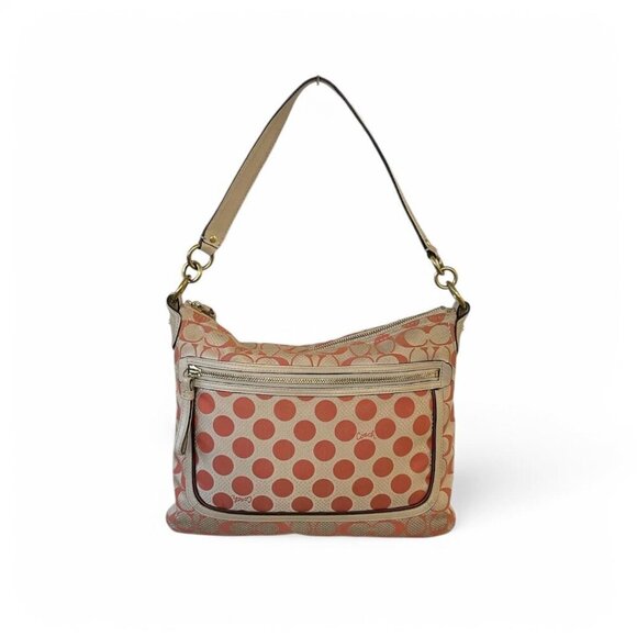 Coach Polkadot Shoulder Bag #22475 - Picture 4 of 10